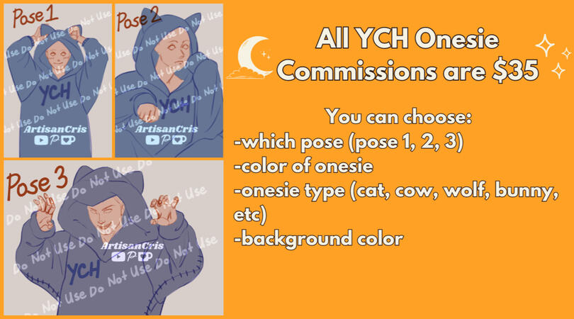 YCH Onesie Commissions